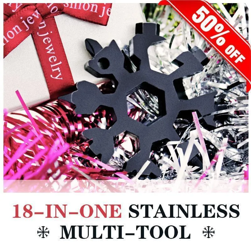 ( 🎁 New Year Hot Sale - 30% Off ) 18-in-1 Stainless Steel Snowflakes Multi-Tool