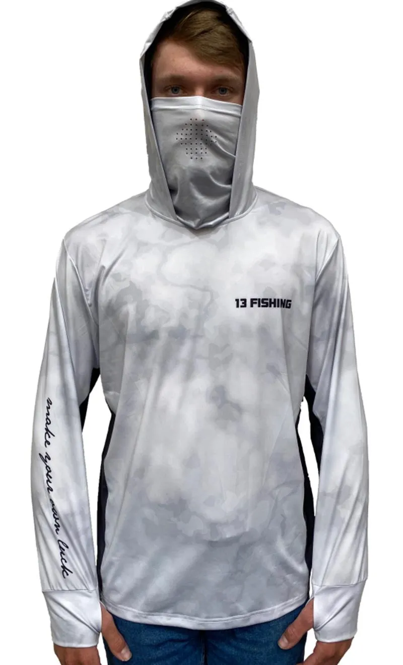 13 Fishing Hooded Performance Fishing Jersey Shirt