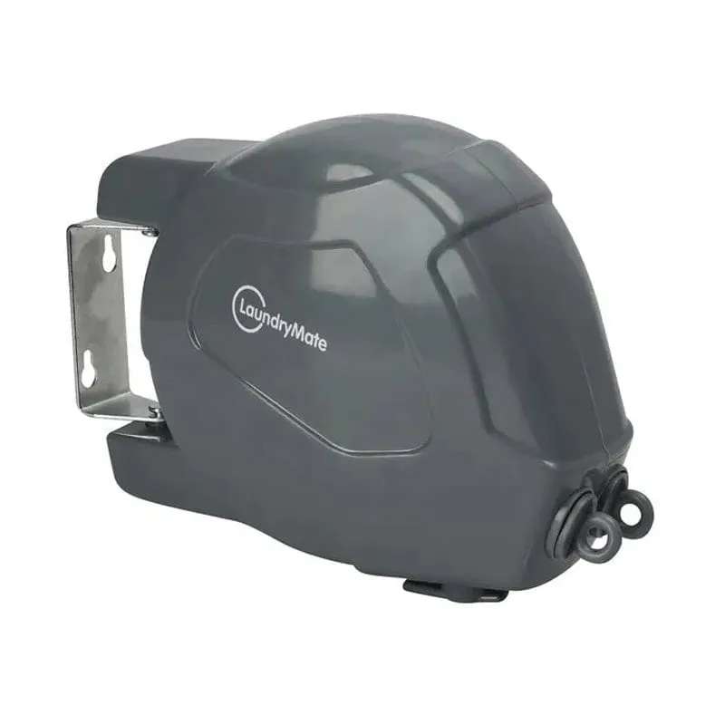 26m Retractable Washing Line Wall Mounted Double Clothes Reel for Outdoor or Indoor Use