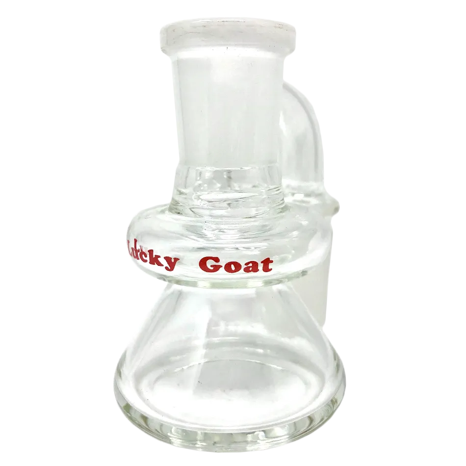 3" Lucky Goat Clear Glass Dry Ash-Catcher