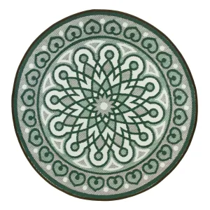 6' Indoor/Outdoor Round Rug Terracotta,4or136