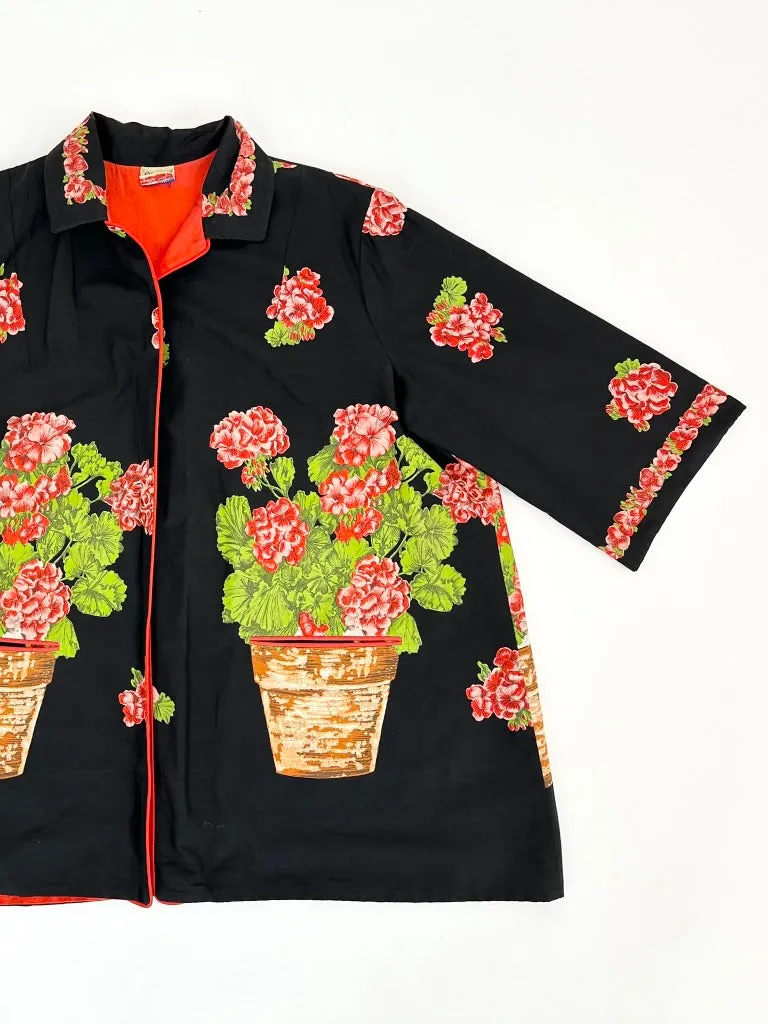 60s Geranium Flower Pot Jacket