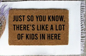 A lot of kids in here