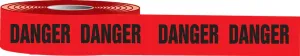 Accuform Plastic Barricade Tape, Danger