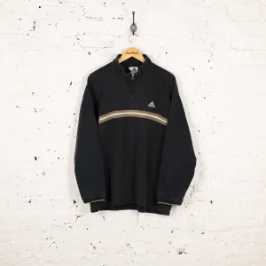 Adidas 90s 1/4 Zip Sweatshirt - Black - L