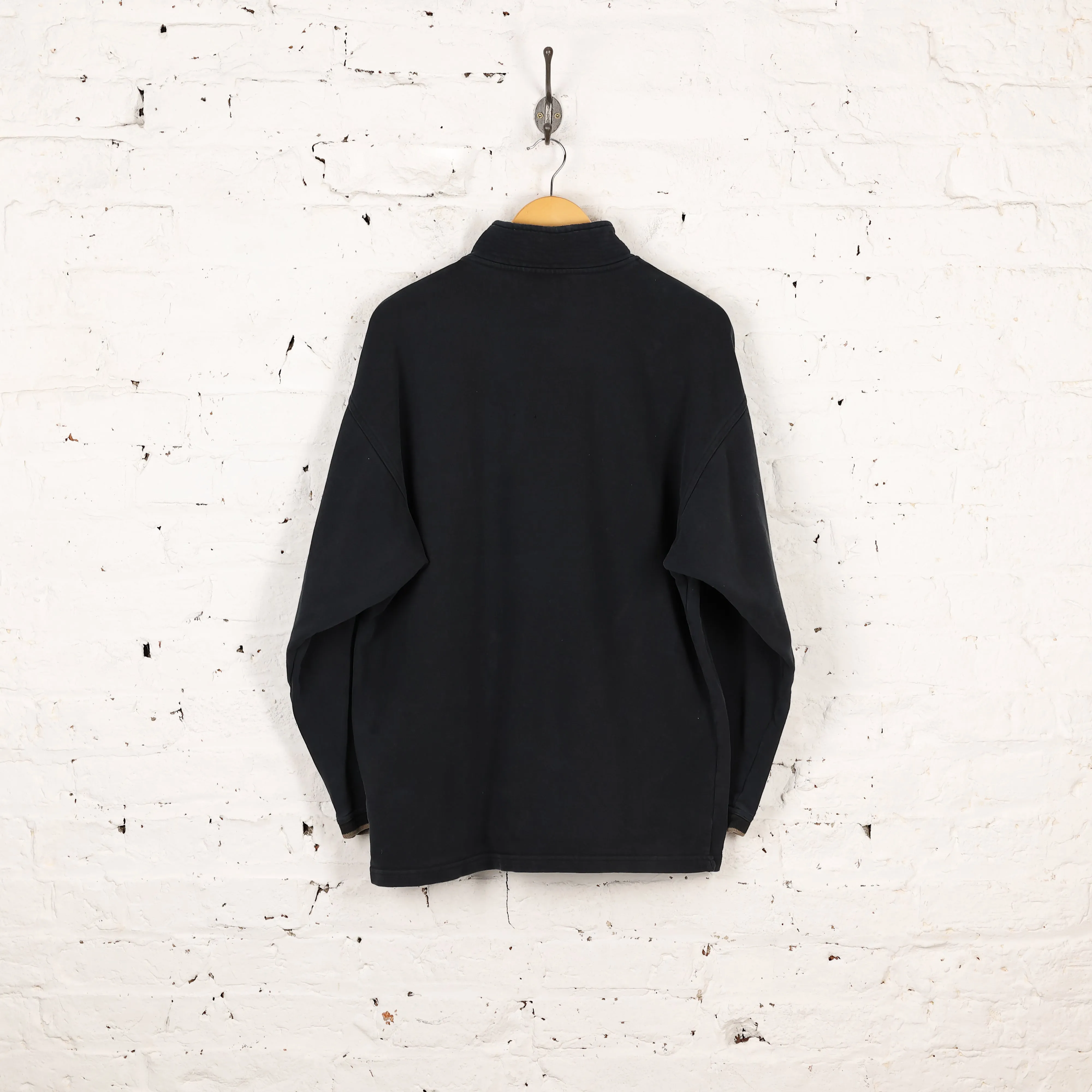 Adidas 90s 1/4 Zip Sweatshirt - Black - L