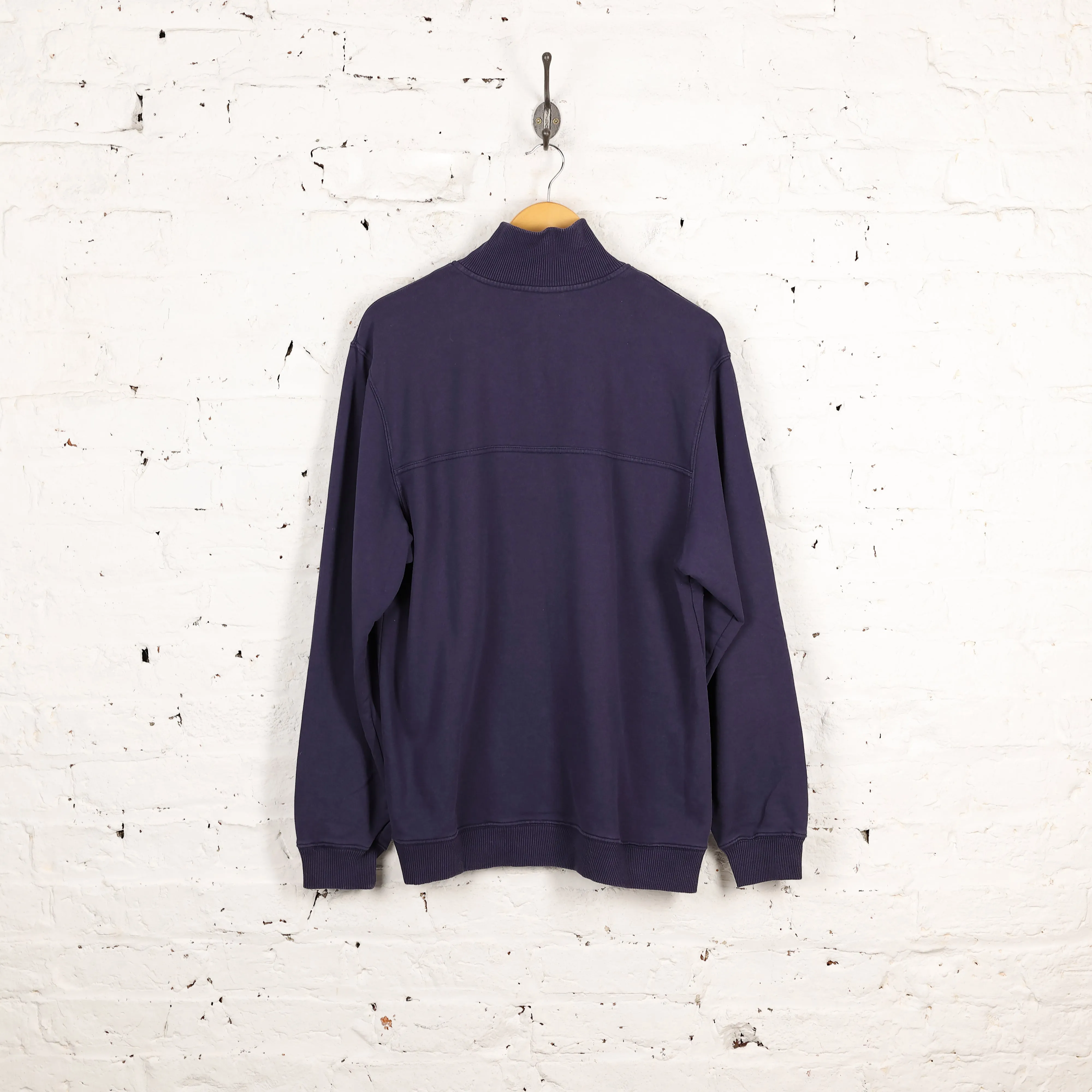 Adidas 90s 1/4 Zip Sweatshirt - Blue - M