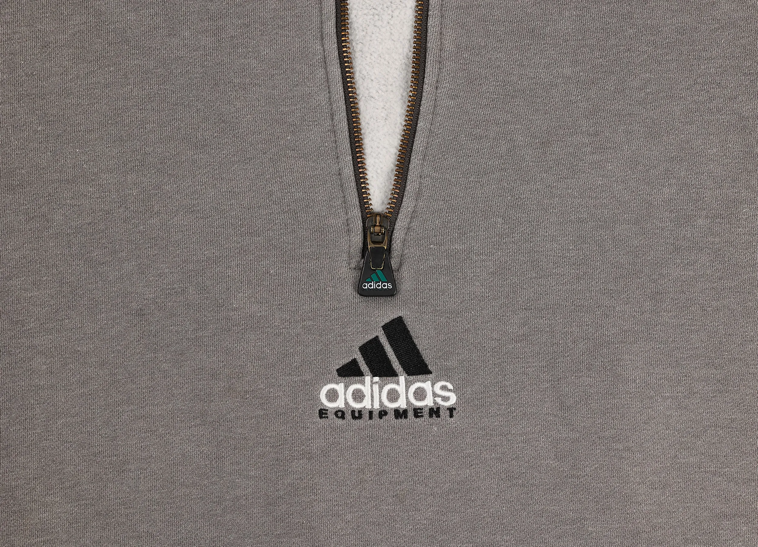 Adidas Equipment 1/4 Zip Sweatshirt - Grey - L