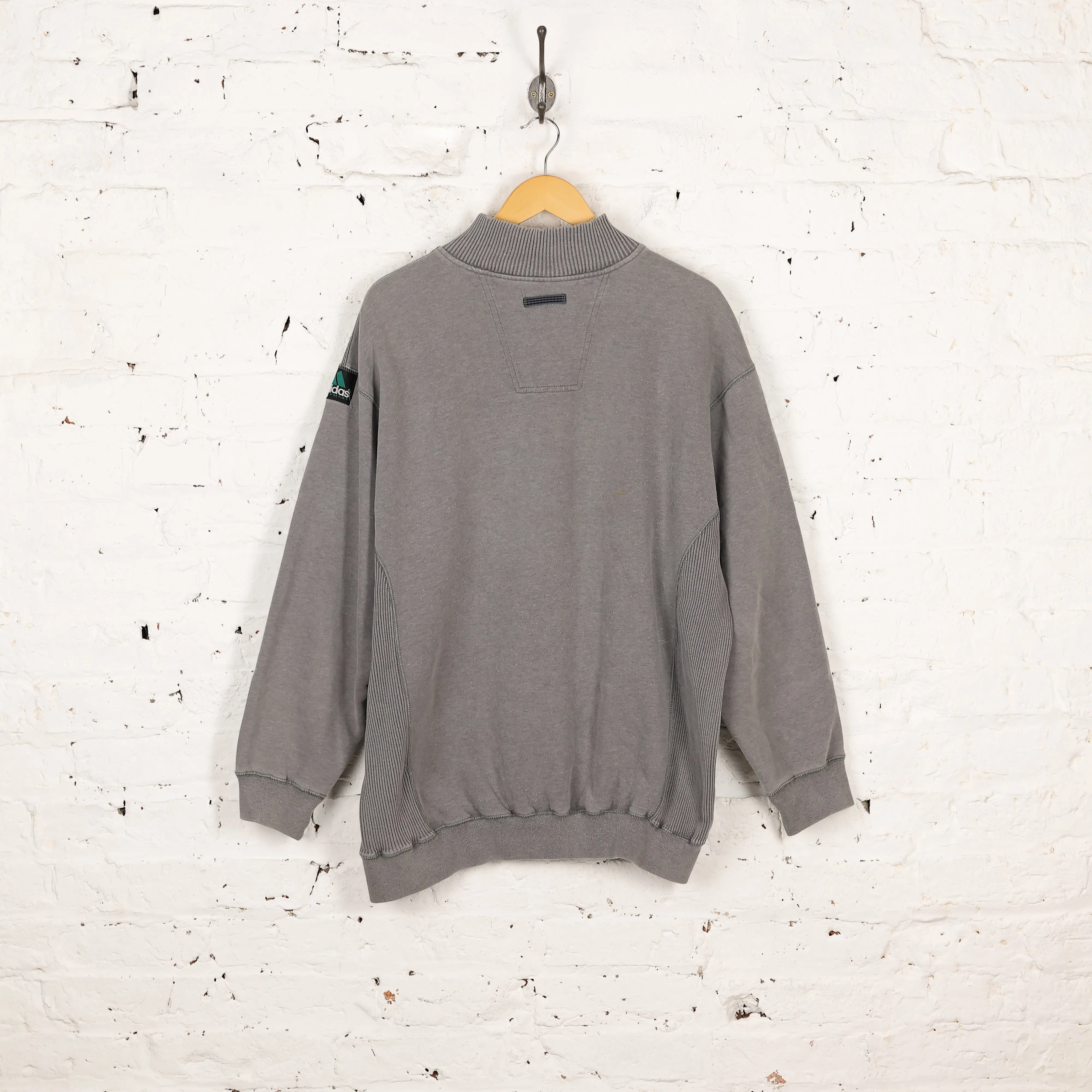 Adidas Equipment 1/4 Zip Sweatshirt - Grey - L