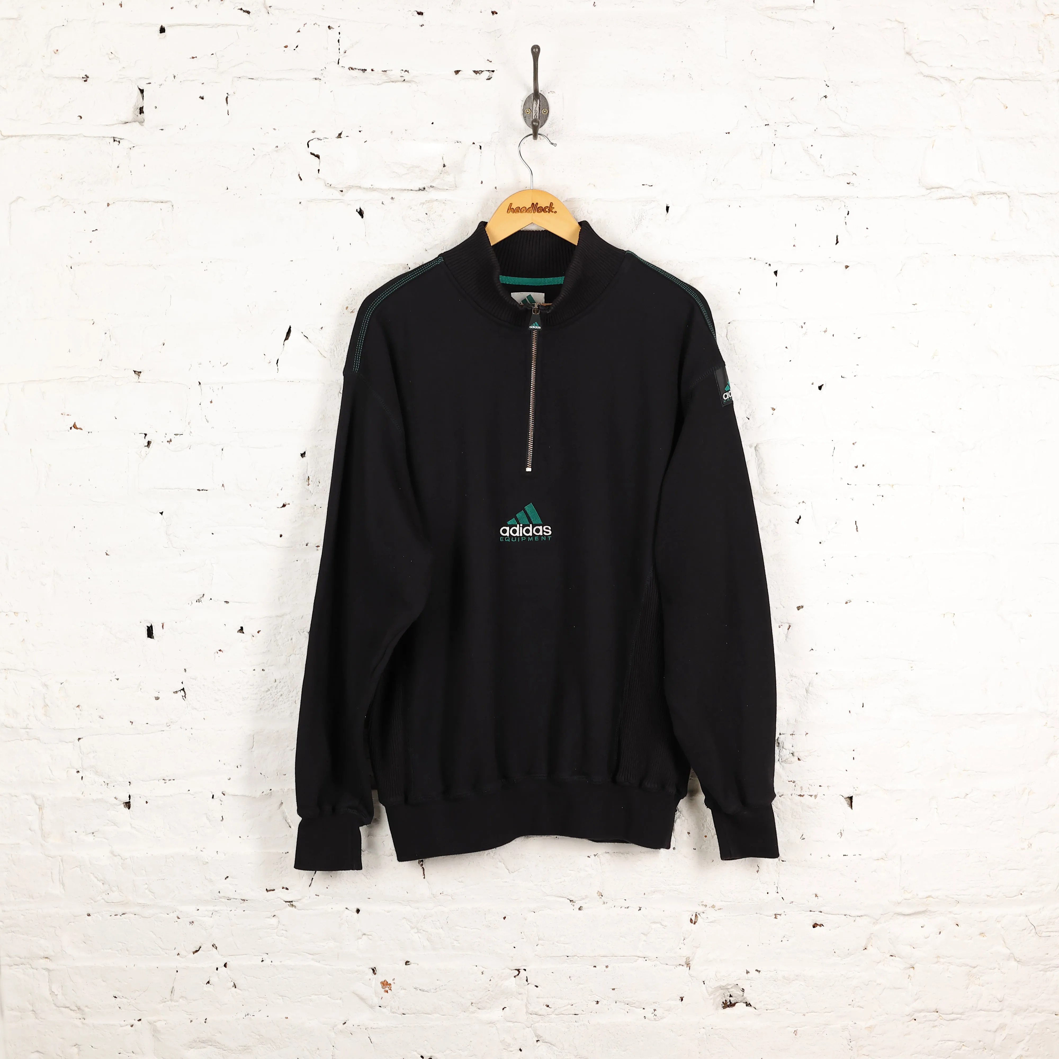 Adidas Equipment 90s 1/2 Zip Sweatshirt - Black - M