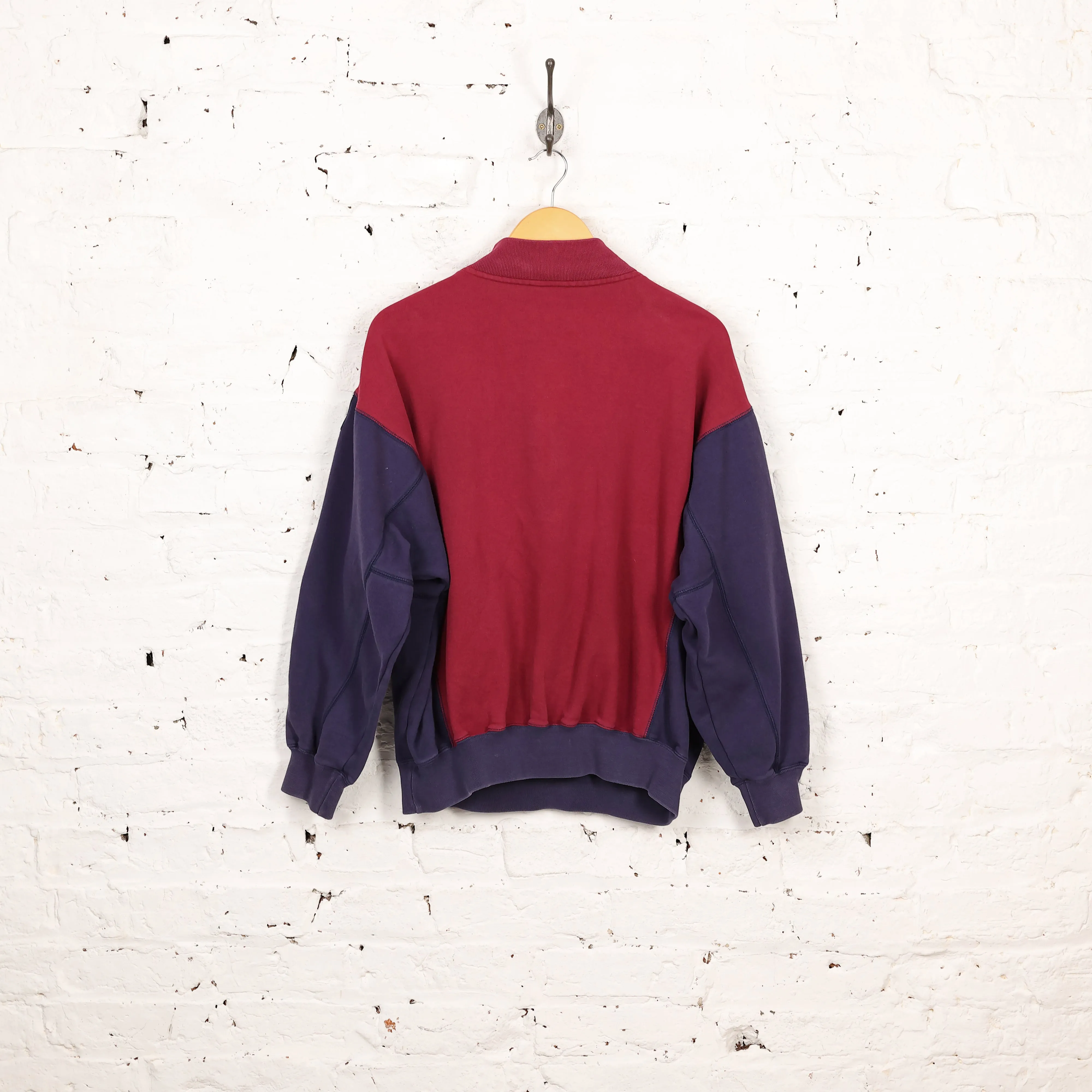 Adidas Equipment 90s 1/4 Zip Sweatshirt - Maroon - M