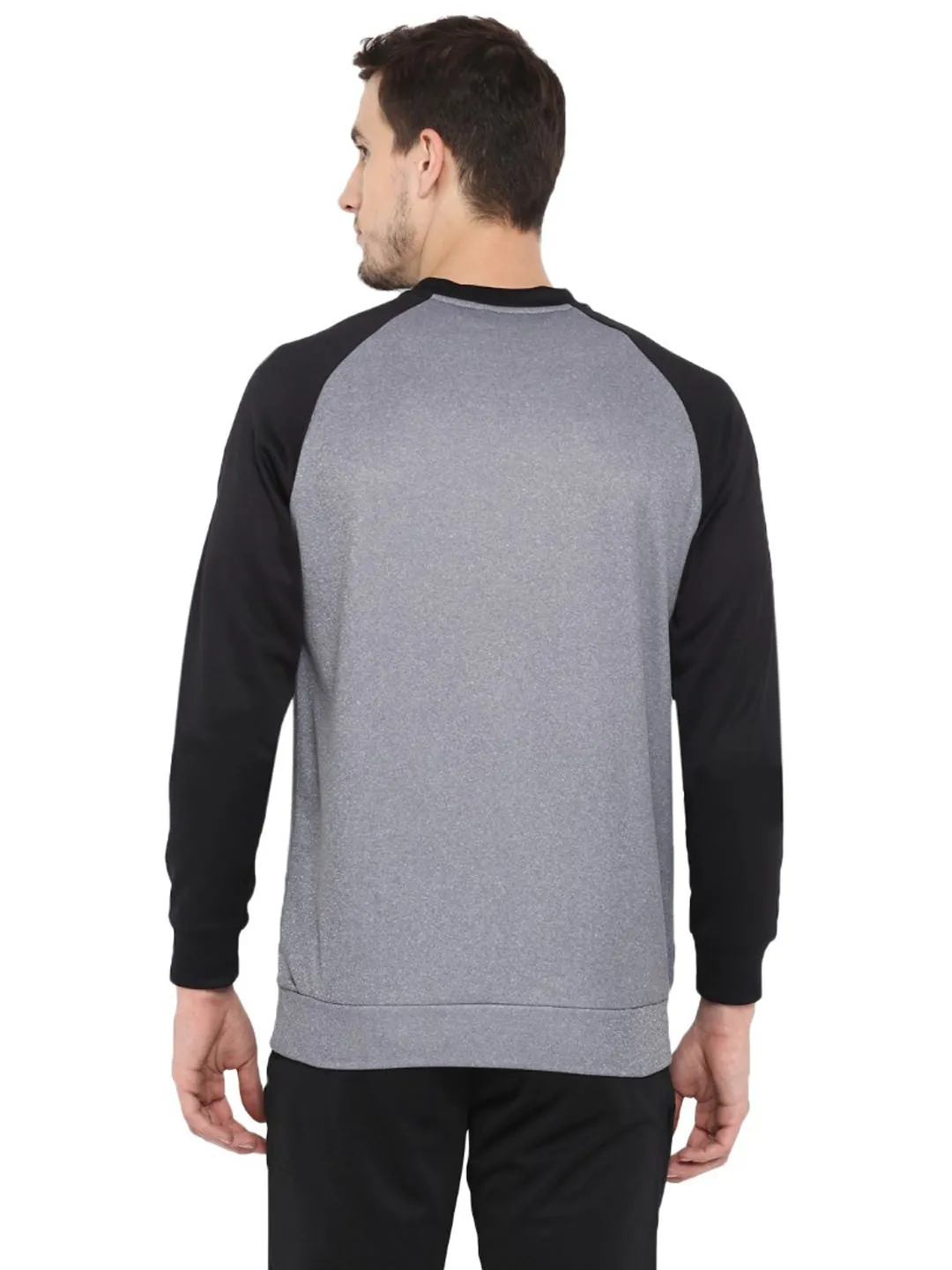 Alcis Men Solid Grey Sweatshirt