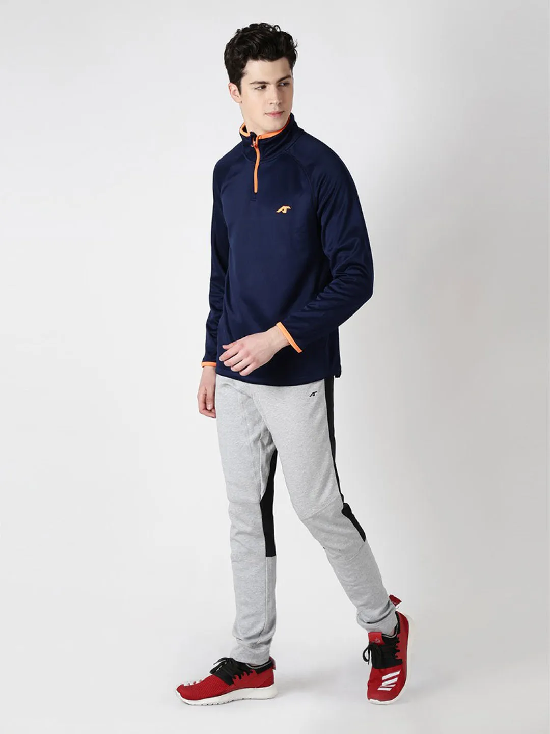 Alcis Mens Navy Solid Sweatshirt 158MSS242