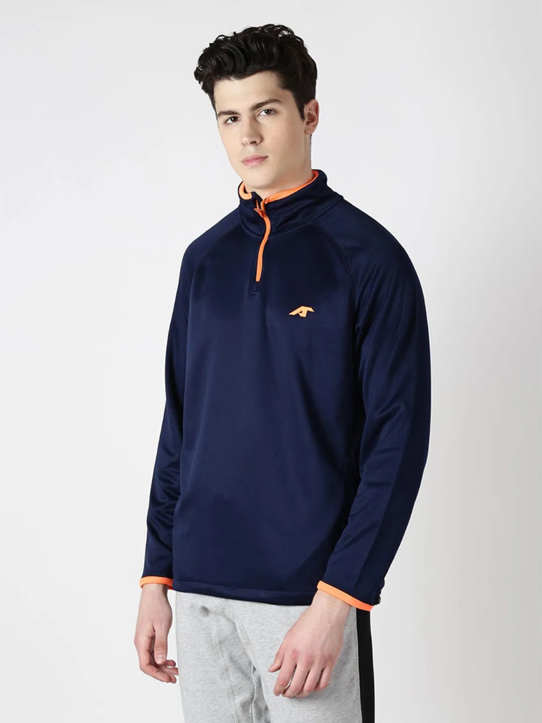 Alcis Mens Navy Solid Sweatshirt 158MSS242