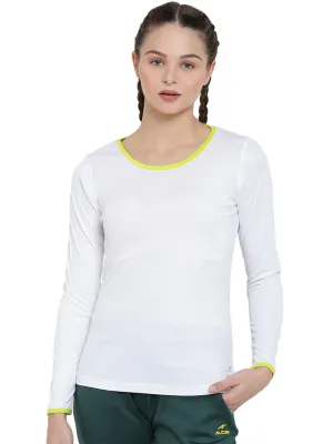Alcis Women White Solid Styled Back Top