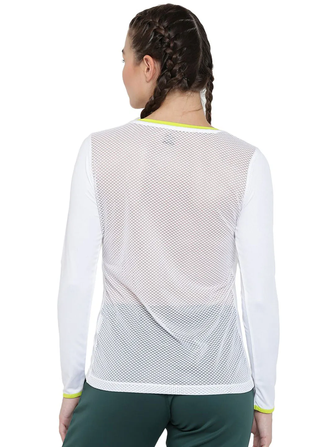 Alcis Women White Solid Styled Back Top
