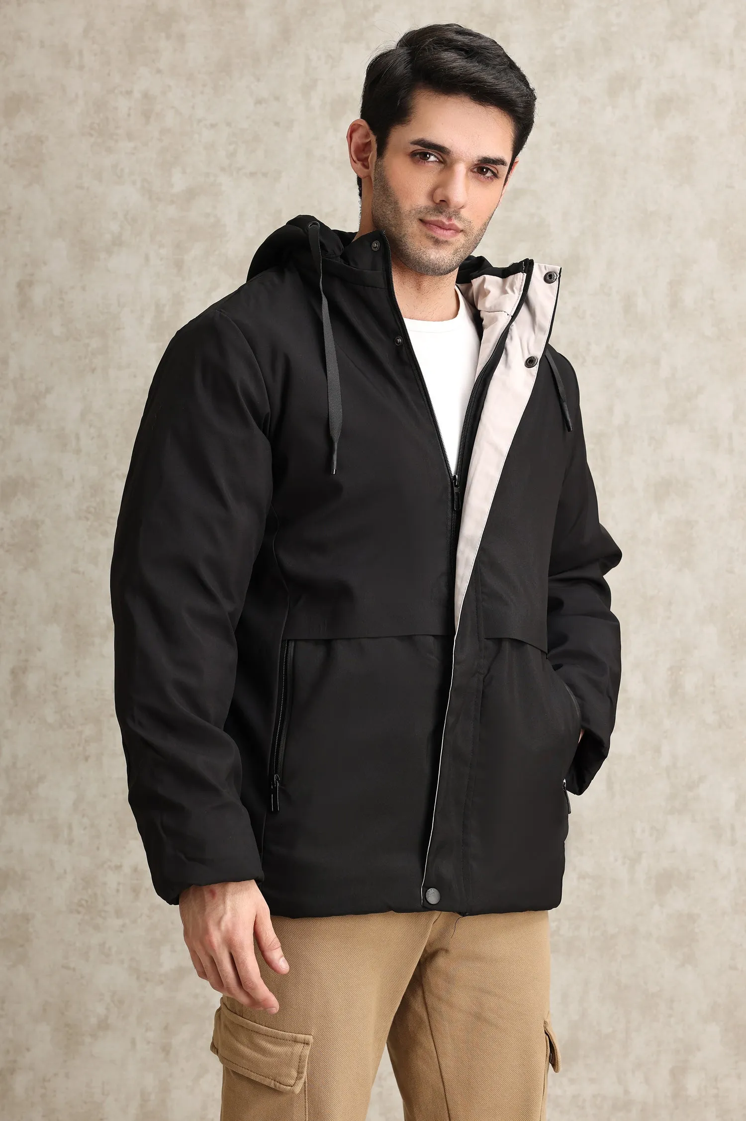 ALL-WEATHER SHIELD JACKET WITH PREMIUM INSULATION-BLACK
