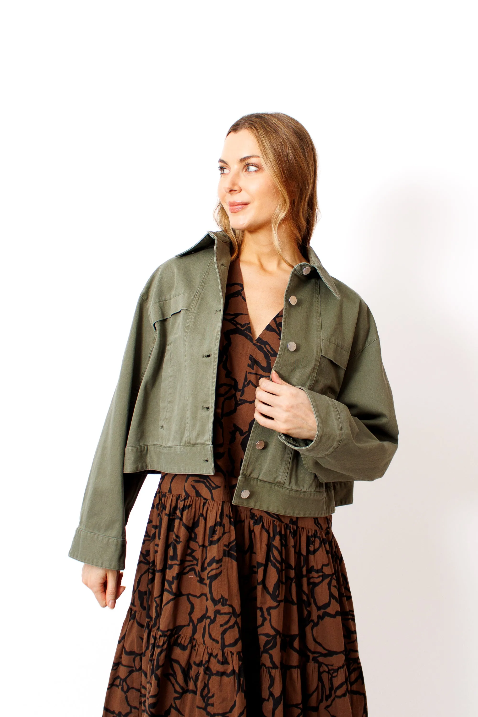Apiece Apart Cropped Trapeze Jacket