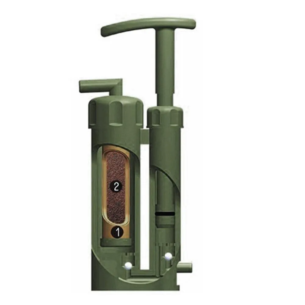 Army Green Portable Water Filter