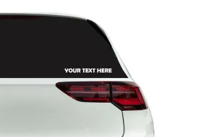 Auto: Vinyl Lettering