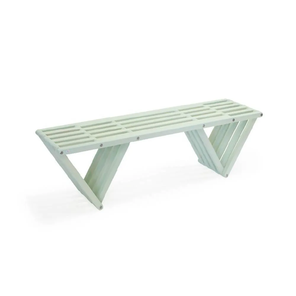 Backless Wood Bench X60 L 54 x W 15 x H 17 inches