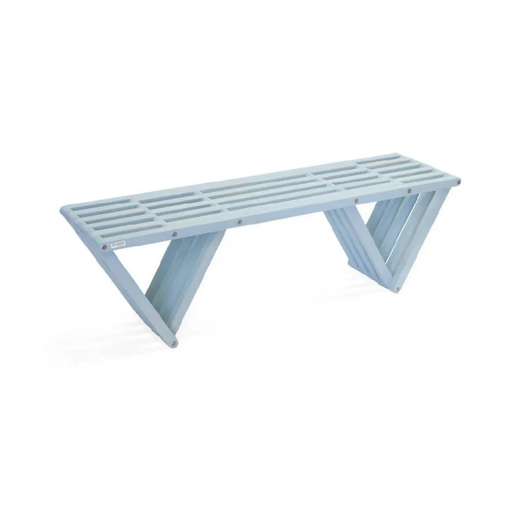 Backless Wood Bench X60 L 54 x W 15 x H 17 inches