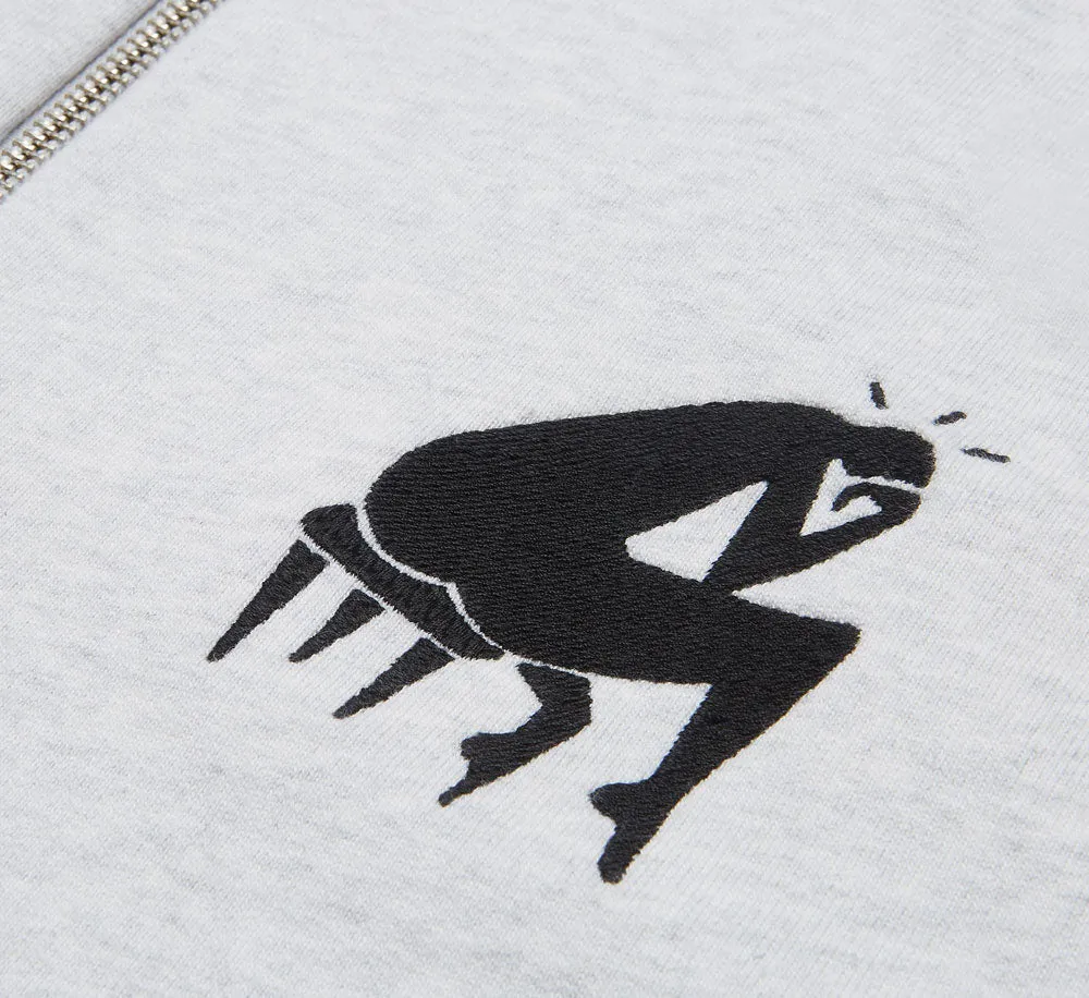 BACKWARDS HALF ZIP POLO SWEATSHIRT
