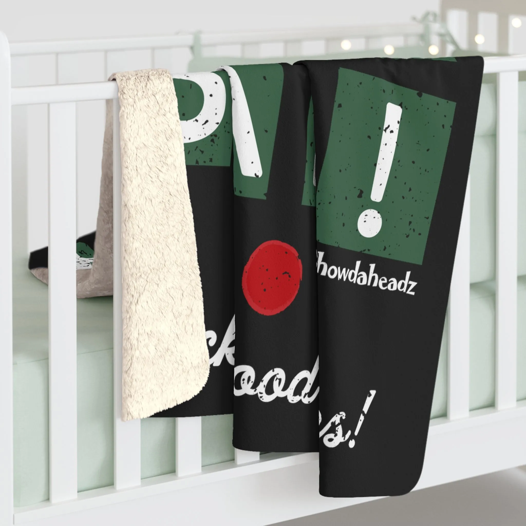Bah! Bah! Bah! Sherpa Fleece Blanket