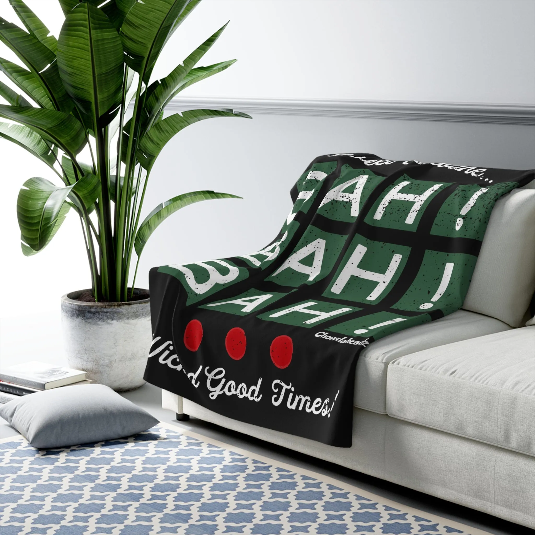 Bah! Bah! Bah! Sherpa Fleece Blanket