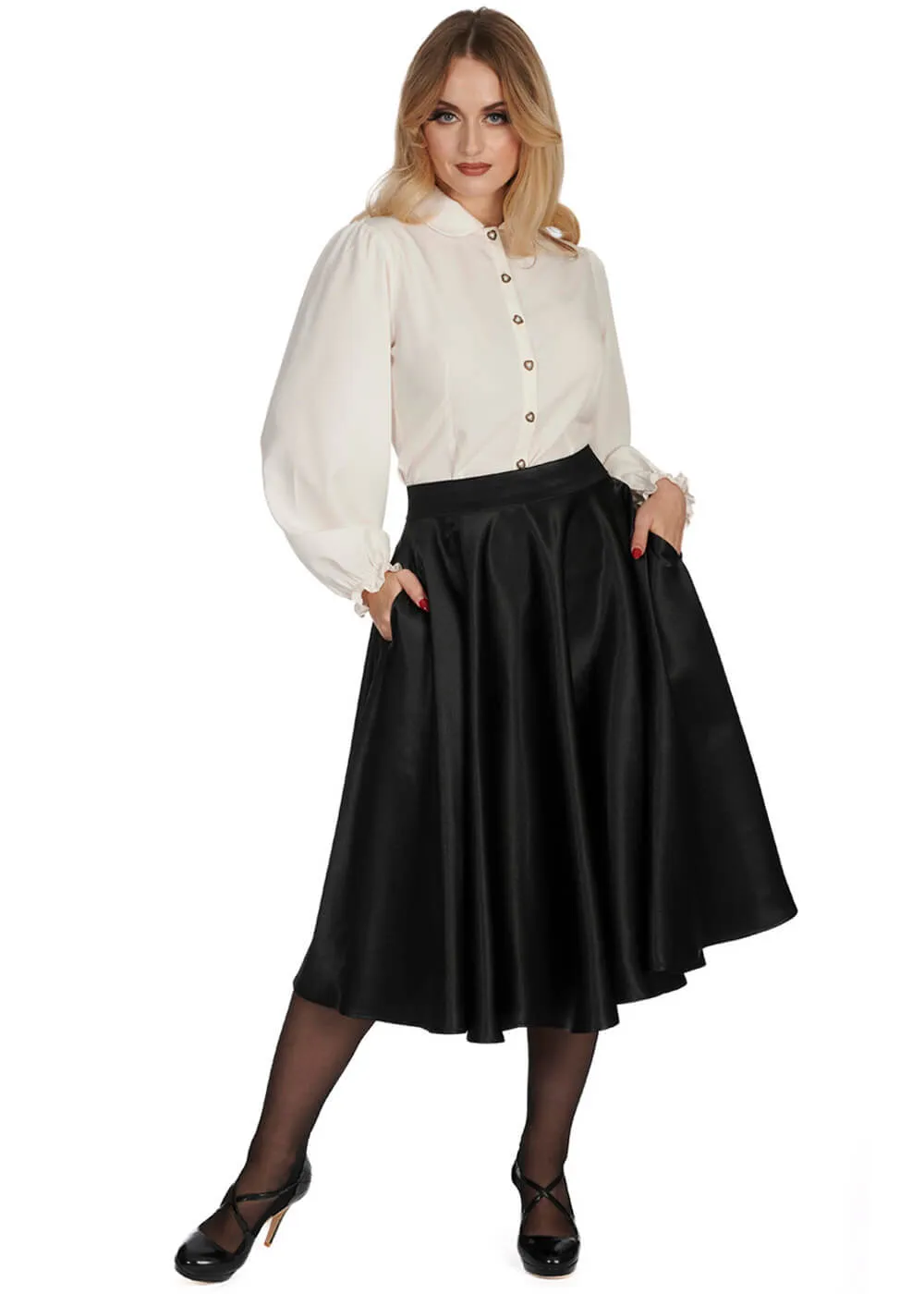 Banned Posey 40's Blouse Ivory