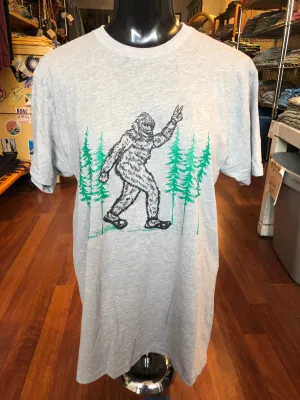 Bigfoot Giving a Peace Sign - Short Sleeve