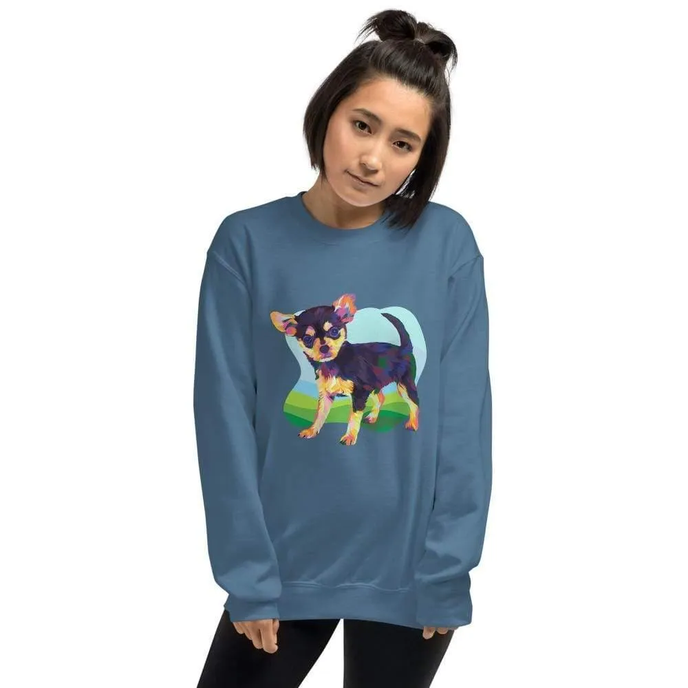 Black and Tan Chihuahua Sweatshirt