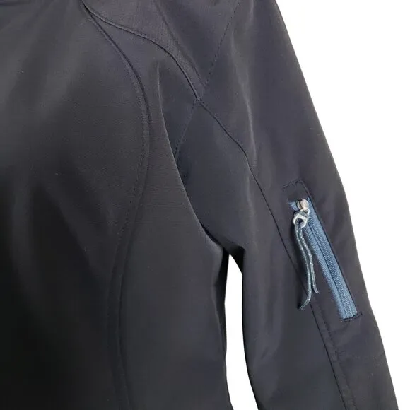 Black Diamond Softshell Jacket Hood Lined Fitted Fleece Unisex S, Like New