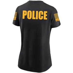 Black Police Women's Shirt - Short Sleeve (Golden Yellow)