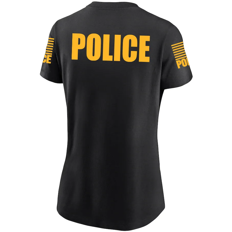 Black Police Women's Shirt - Short Sleeve (Golden Yellow)