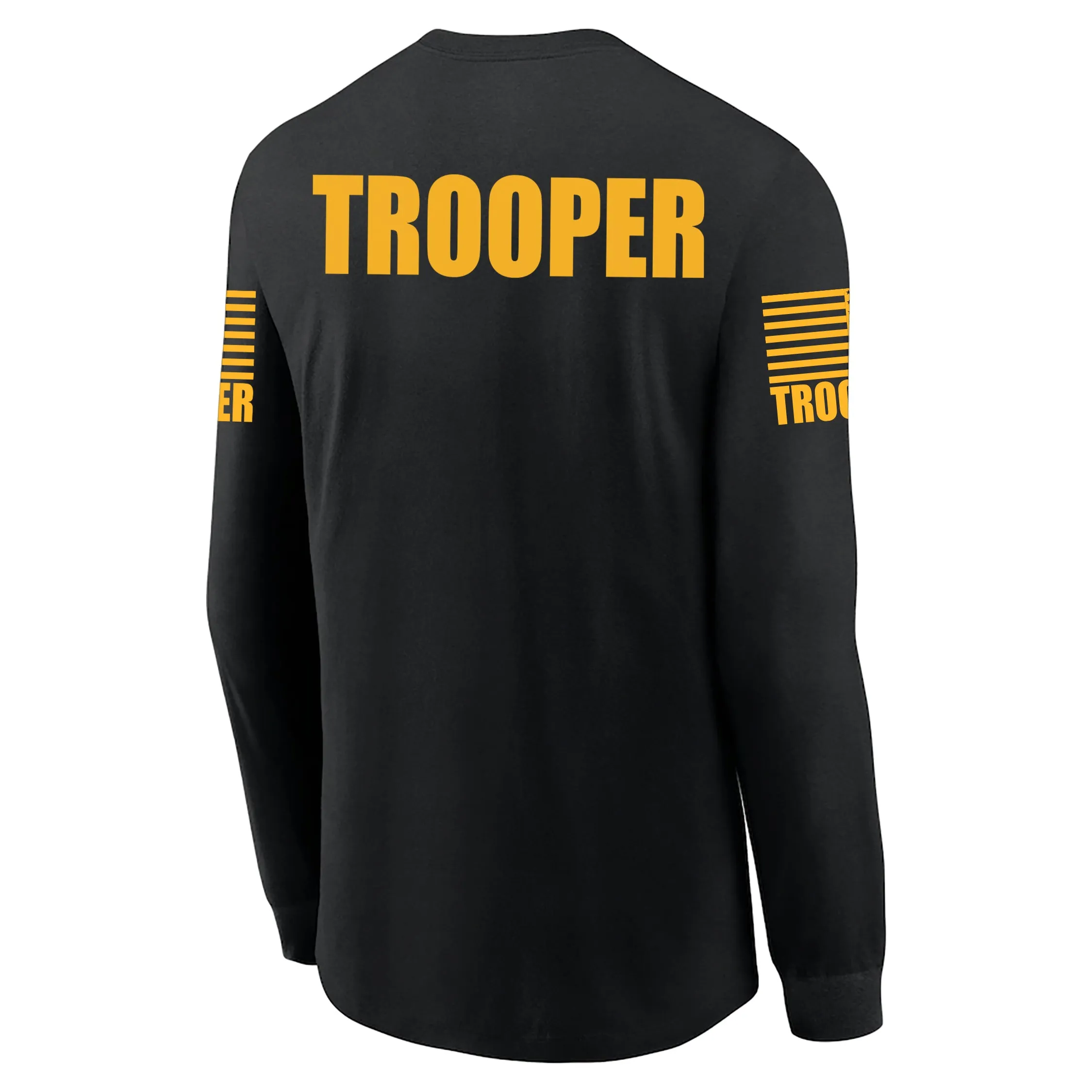 Black Trooper Men's Shirt - Long Sleeve (Golden Yellow)