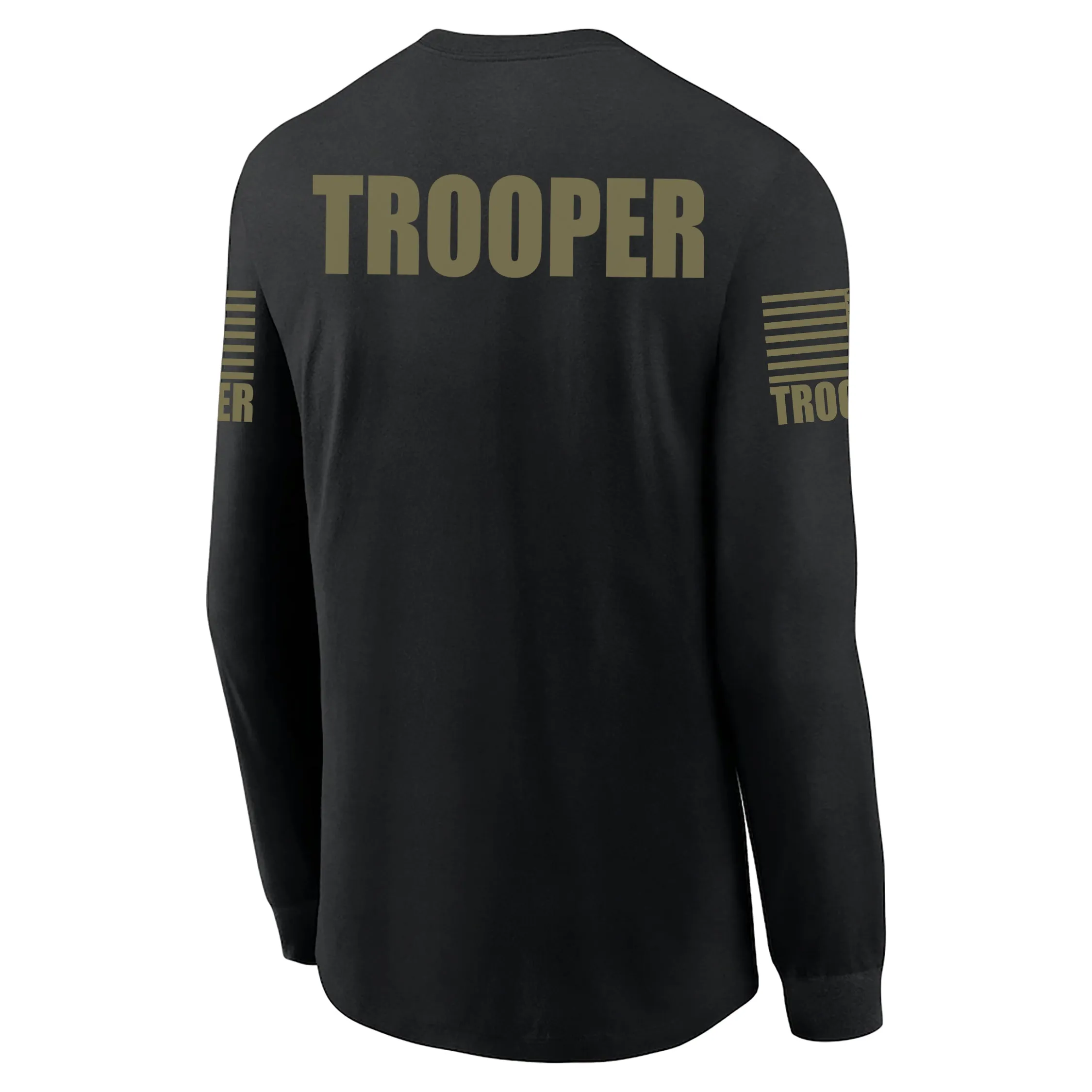 Black Trooper Men's Shirt - Long Sleeve (Green)