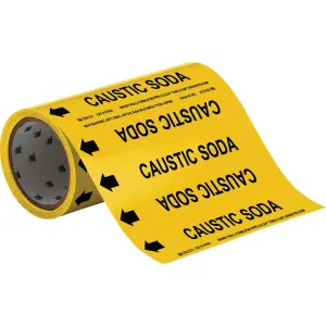 Brady CAUSTIC SODA Roll Form Pipe Marker|Buy Online