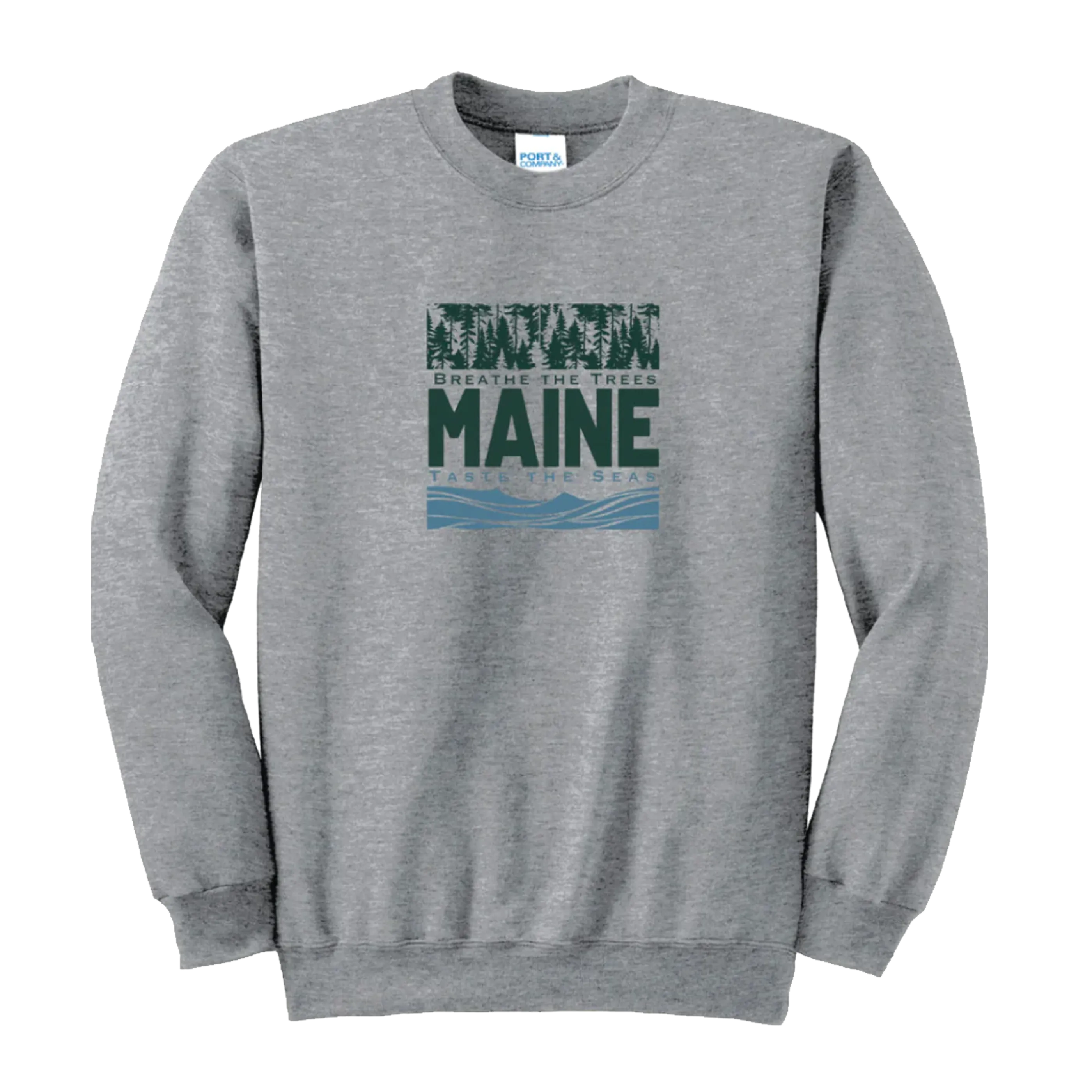 Breathe the Trees, Taste the Seas Crewneck