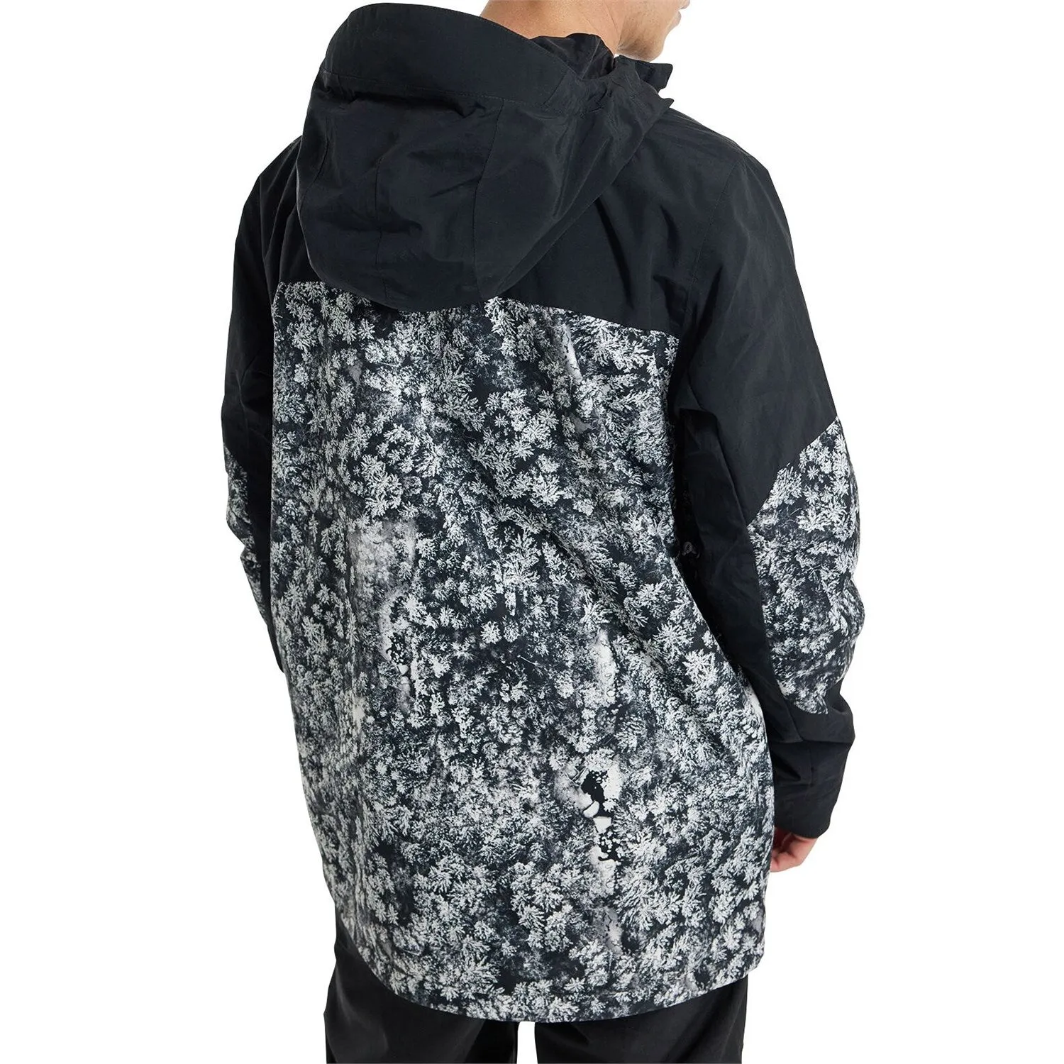 Burton Peasy Mens Jacket Black / Aerial Pines