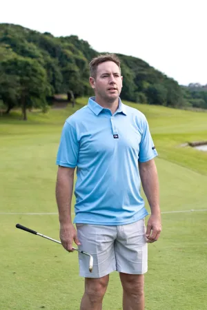 CA Iconic Golf Shirt | Sky Blue