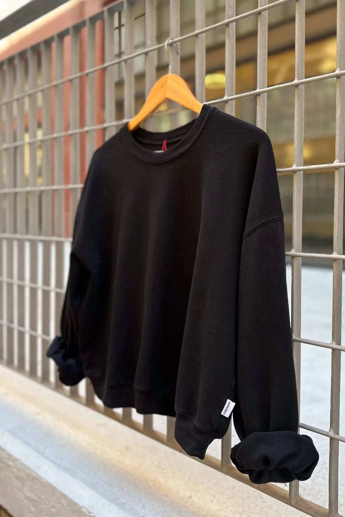 Cali Jersey Sweatshirt in Black | Le Bon Shoppe