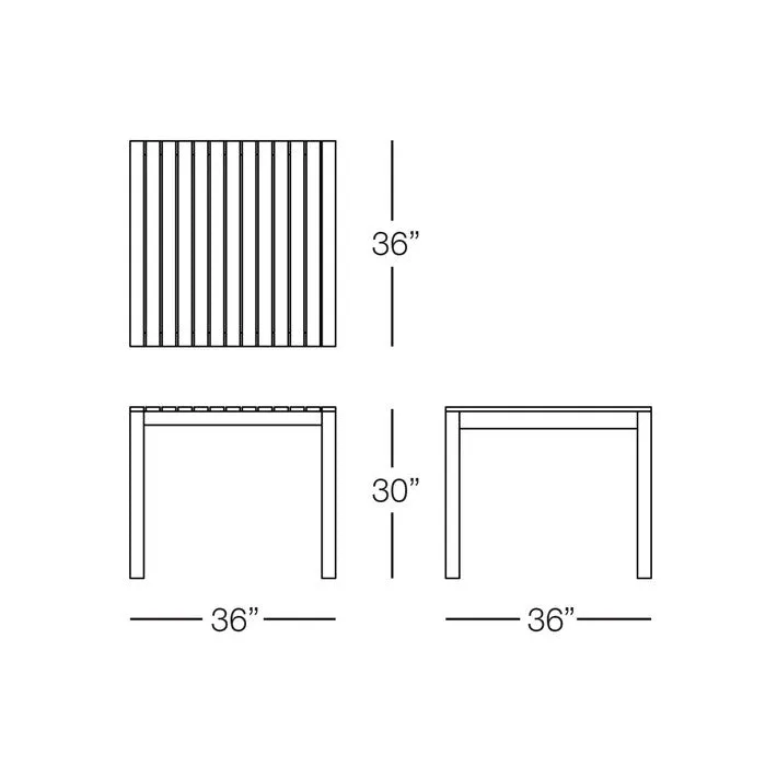 Cali Square Dining Table