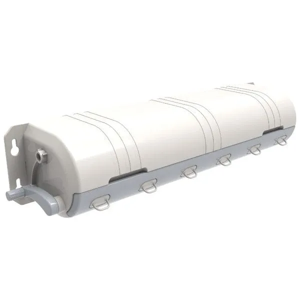 Casa 6 Line Retractable Wall Mounted Clothesline CLRETR