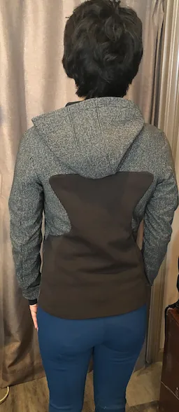 CAVALLERIA TOSCANA HOODED SOFTSHELL JACKET WITH KNIT OPTIC