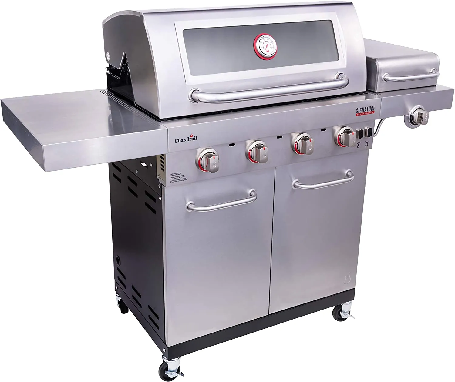 CHAR-BROIL SIGNATURE TRU-INFRARED 4 BURNER CABINBET STYLE GRILL