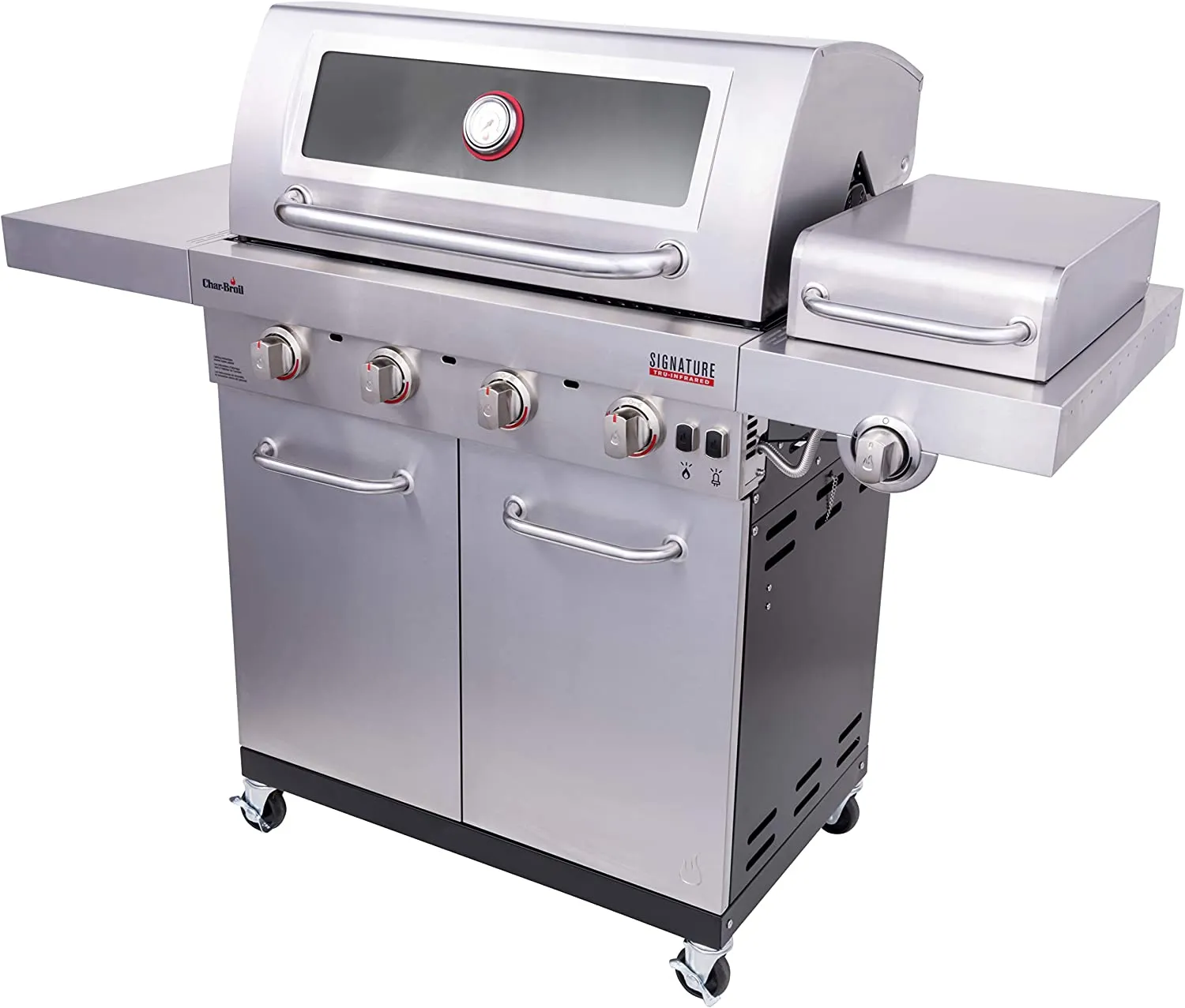 CHAR-BROIL SIGNATURE TRU-INFRARED 4 BURNER CABINBET STYLE GRILL