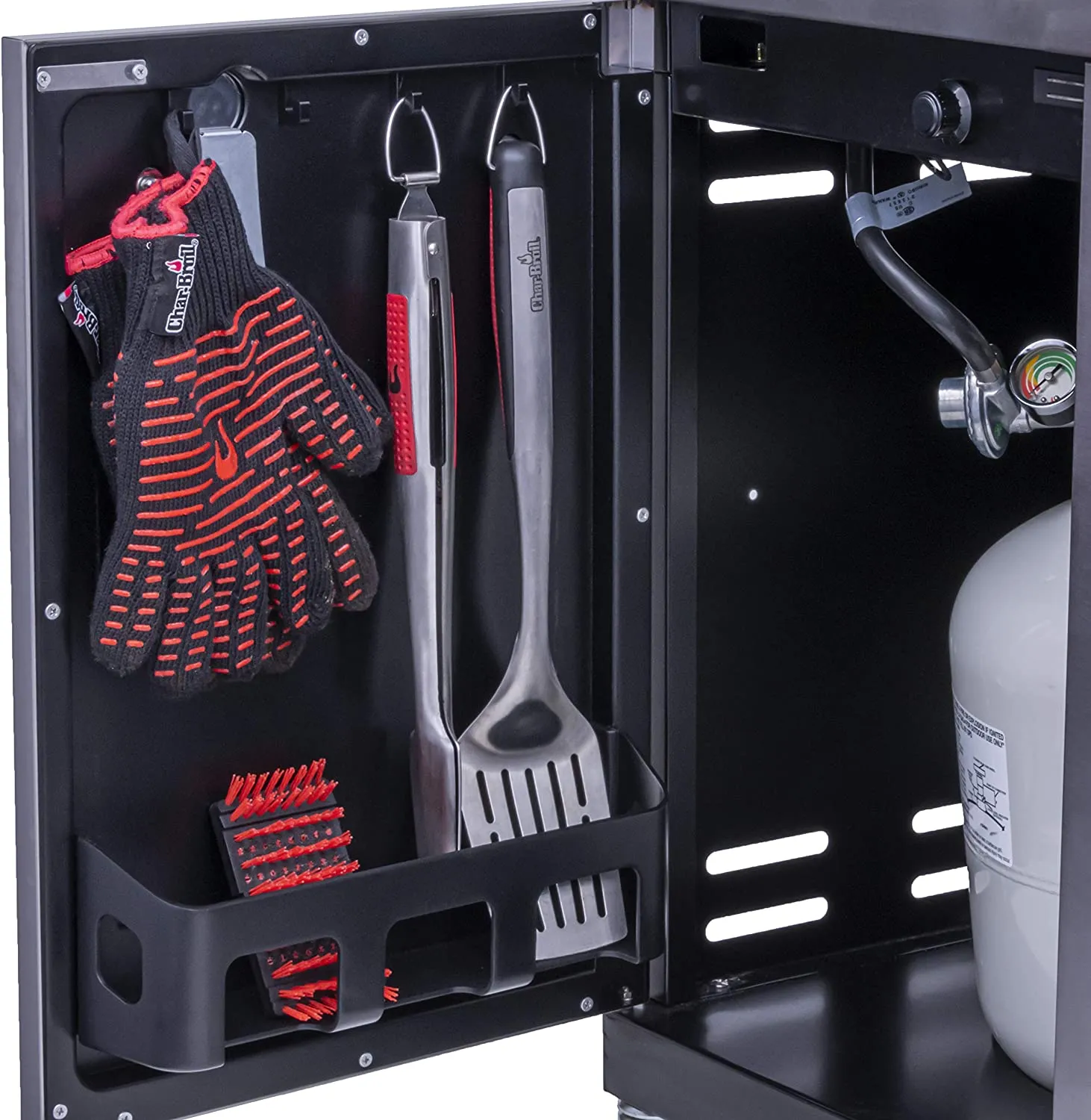 CHAR-BROIL SIGNATURE TRU-INFRARED 4 BURNER CABINBET STYLE GRILL