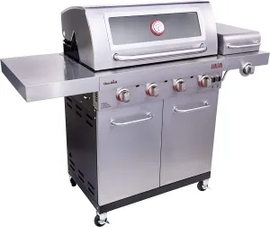 CHAR-BROIL SIGNATURE TRU-INFRARED 4 BURNER CABINBET STYLE GRILL