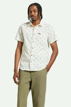 Charter Print SS Woven| Off White/Tipping Square